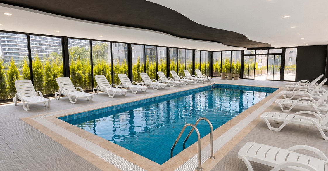 Okurcalar apart otel kapalı yüzme havuzu